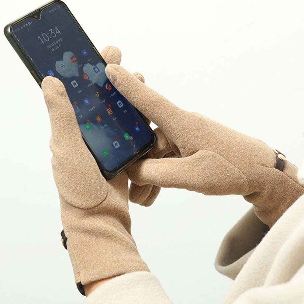 Găng Tay Nhung Thoáng Khí WMES15H Màu Sắc Đơn Giản Cho Nữ