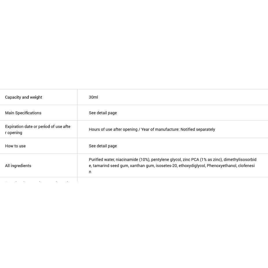 MBC Tinh chất cho da dầu mụn, thâm mụn, se khít lcl TO Niacinamide 10% +Zinc 1% | BigBuy360 - bigbuy360.vn