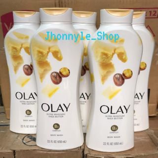 Sữa Tắm Giữ Ẩm, Dưỡng Trắng Da Olay Ultra Moisture Shea Butter 650ml Của Mỹ