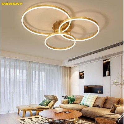 Đèn trần MONSKY PAPE chính hãng với 3 chế độ ánh sáng hiện đại sang trọng kèm điều khiển