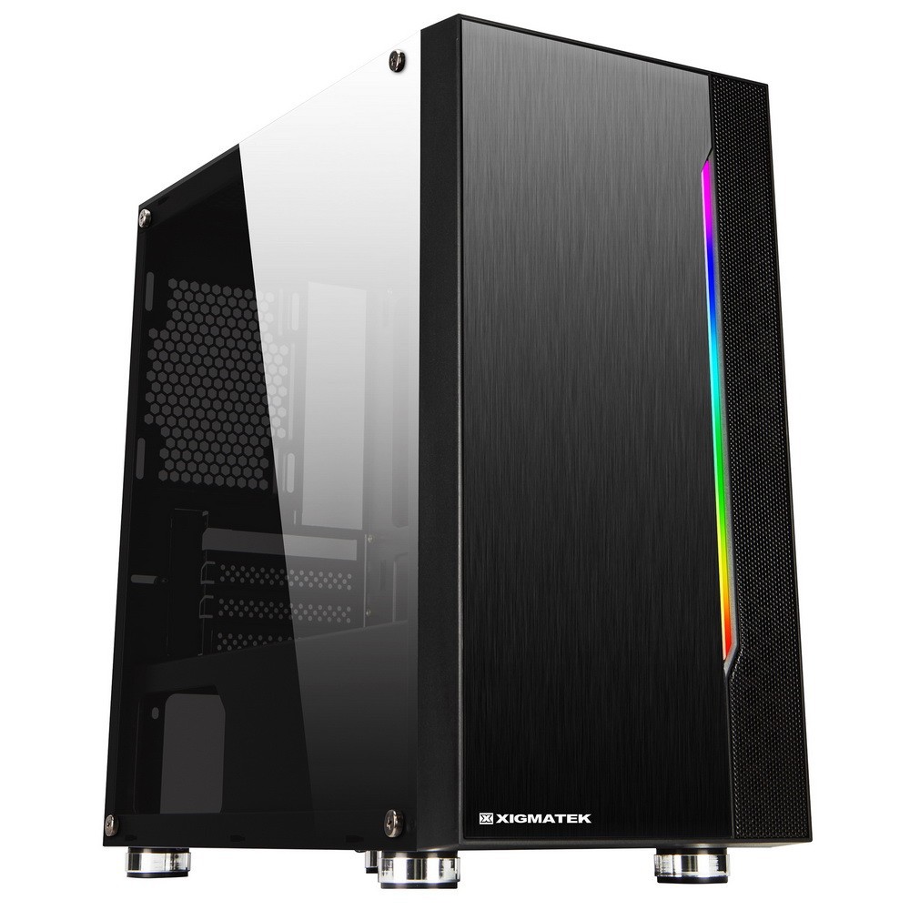 Vỏ case XIGMATEK GEMINI (EN41654) - PREMIUM M-ATX, RGB STRIP