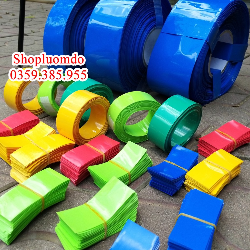 Màng co nhiệt PVC pin 18650 1-6 cell