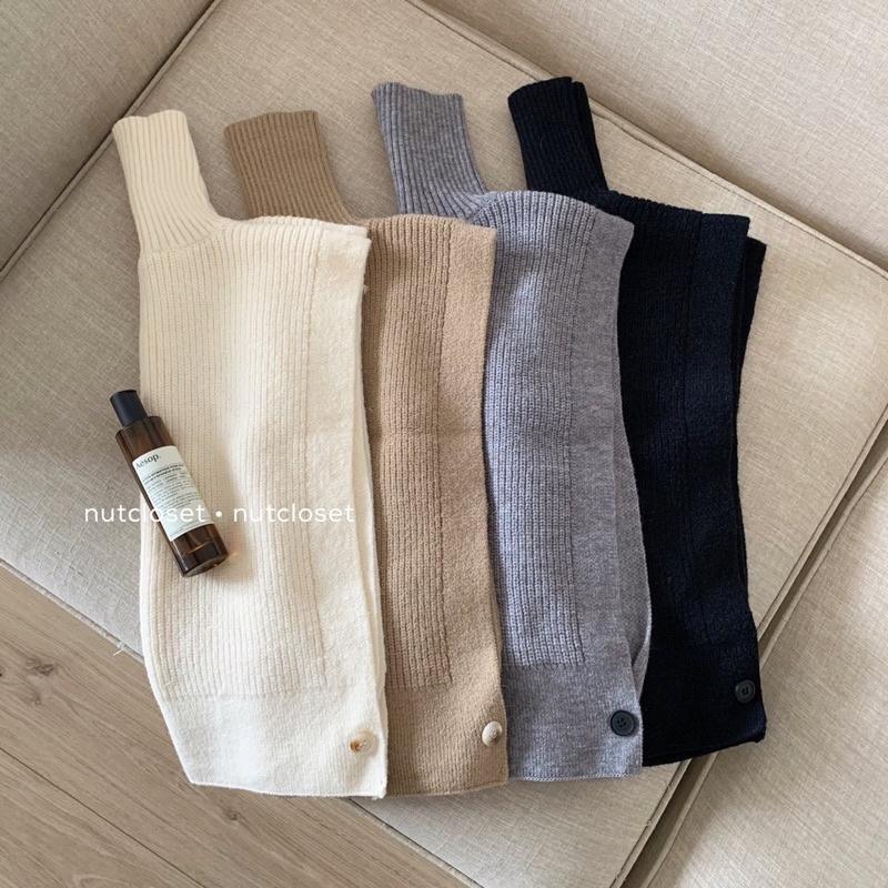 Áo gile len cổ lọ vân dọc _A0339 | BigBuy360 - bigbuy360.vn