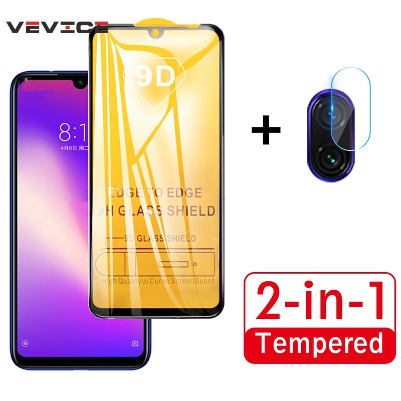 Bộ kính cường lực 9D bảo vệ màn hình và bảo vệ camera điện thoại Xiaomi Redmi 7/Note7Pro/6Pro/Mi 9/9SE/8/8Lite/8SE