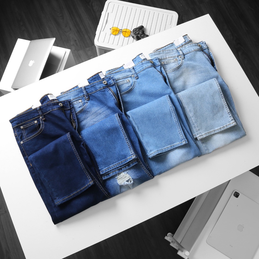 BIGSIZE - Quần jean dài thời trang nam form bigsizemen 80-130 trơn