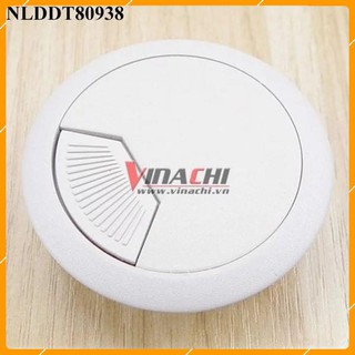 Nắp luồn dây điện tròn trắng - 1 cái - nắp chụp luồn dây điện