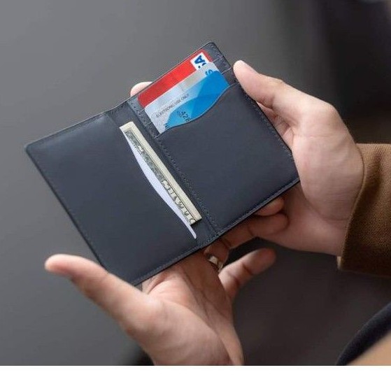 Ví nam mini , ví nữ mini da thật nhập khẩu thời trang công sở TV010 có hộp bảo trì trọn đời card mềm