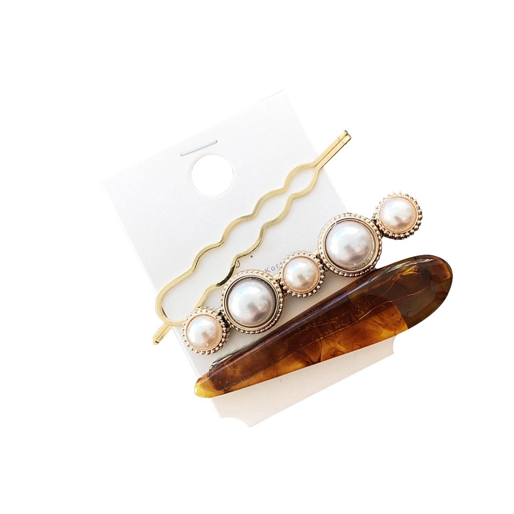 Kẹp Tóc BeautyBigbang Đính Ngọc Trai Thời Trang Lãng Mạn Dành Cho Nữ