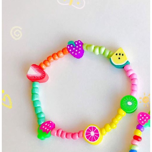 Vòng tay trái cây Handmade đủ màu Aura