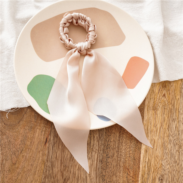 Dây buộc tóc đính nơ xinh xắn cho nữ