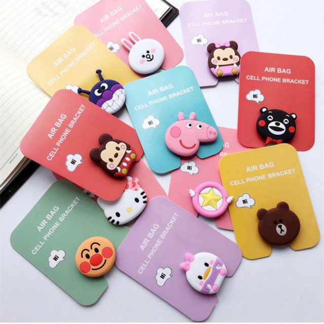 Giá đỡ kẹp ngón tay hình hoạt hình cho điện thoại di động