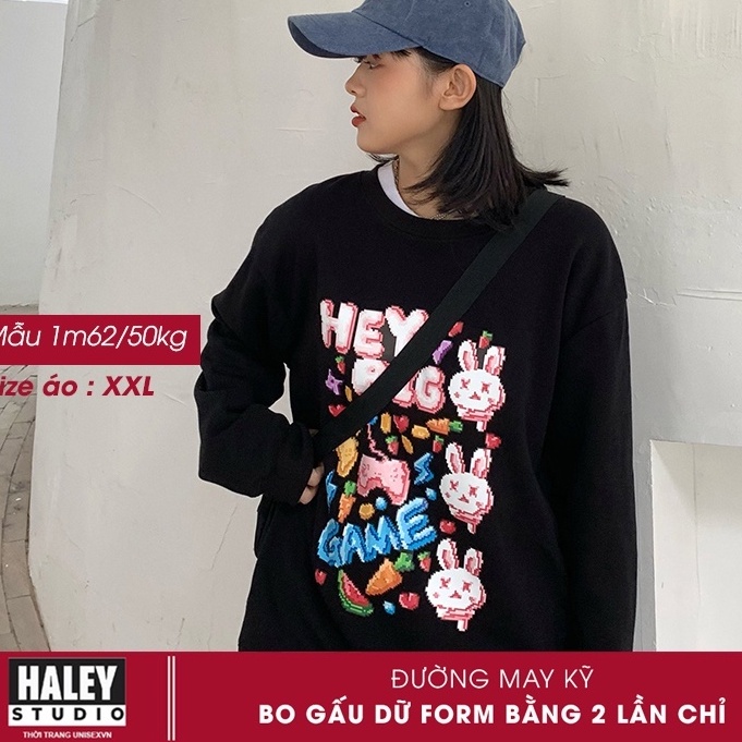 Áo Sweater Nam Nữ Hey Big Game Đẹp phong cách Hàn Quốc. Chất nỉ dày ấm HD324 Áo Hôdie sweater quà ngẫu nhiên