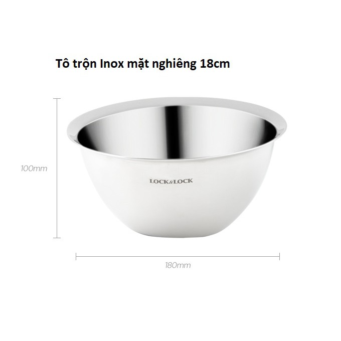 Tô trộn mặt nghiêng inox Lock&amp;Lock Mixing bowl MIX5