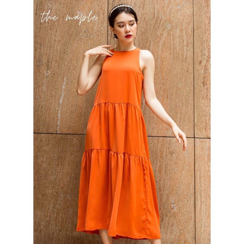 Đầm maxi 3 tầng The Maple Freesize | BigBuy360 - bigbuy360.vn