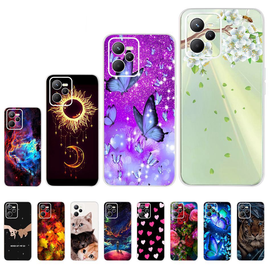 Ốp Điện Thoại TPU Mềm In Hình Bướm Hoạt Hình Cho OPPO Realme C35 2022 RealmeC35 RMX3511 C 35
