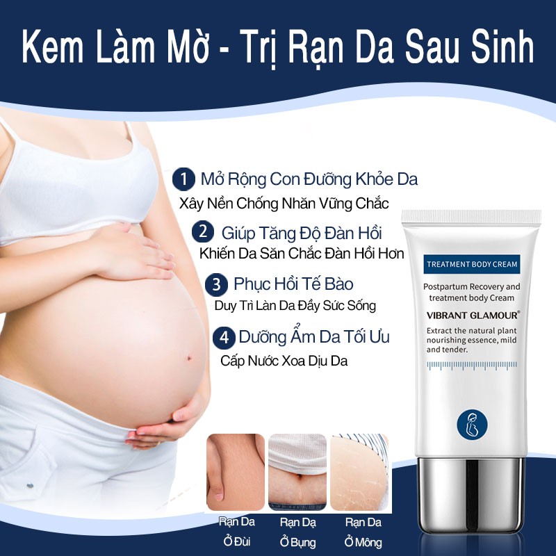 [Hàng Chính Hãng] VIBRANT GLAMOUR KEM LÀM MỜ RẠN DA SAU SINH & SẸO TÁI TẠO DA LÀM MỜ SẸO 30g