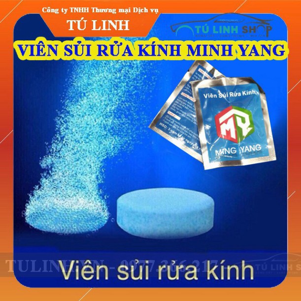 PO QZQ Viên sủi rửa kính ô tô MINH DƯƠNG (YANG), tẩy sạch kính, tạo hiệu ứng lá sen. 13 PO