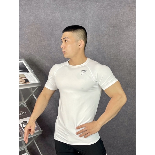 Áo thun nam tập gym vải co giãn đa chiều.Áo thể thao, tập chạy rẻ đẹp