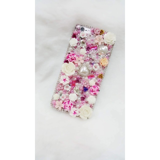 ỐP LƯNG ĐÍNH ĐÁ HANDMADE FULL HOA