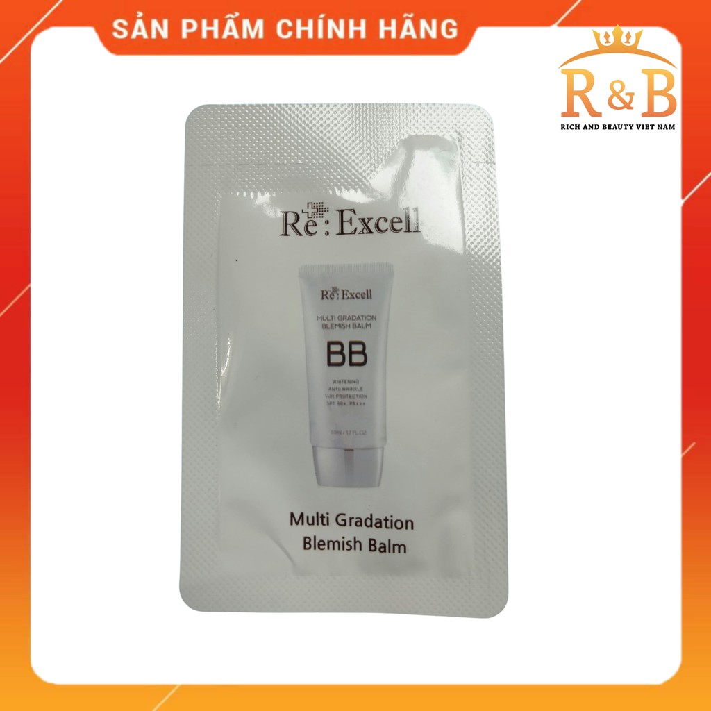 Gói Kem nền Bbcream Re:Excell Multi Gradation Blemish Balm R&B chống nắng, che khuyết điểm và làm kem lót | BigBuy360 - bigbuy360.vn