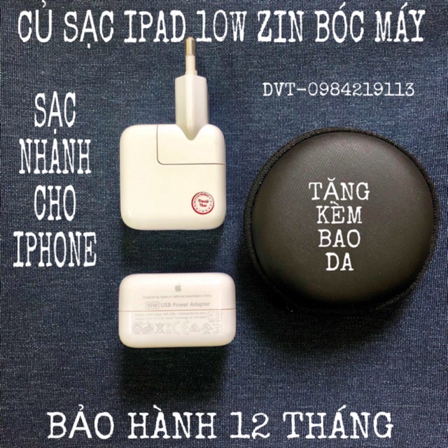 [CHÍNH HÃNG] CỐC SẠC IPHONE/IPAD 10W BÓC MÁY