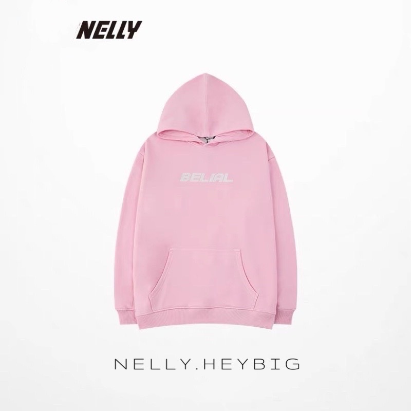 Áo hoodie nỉ bông  Nelly Heybig form rộng dành cho nam và nữ belial