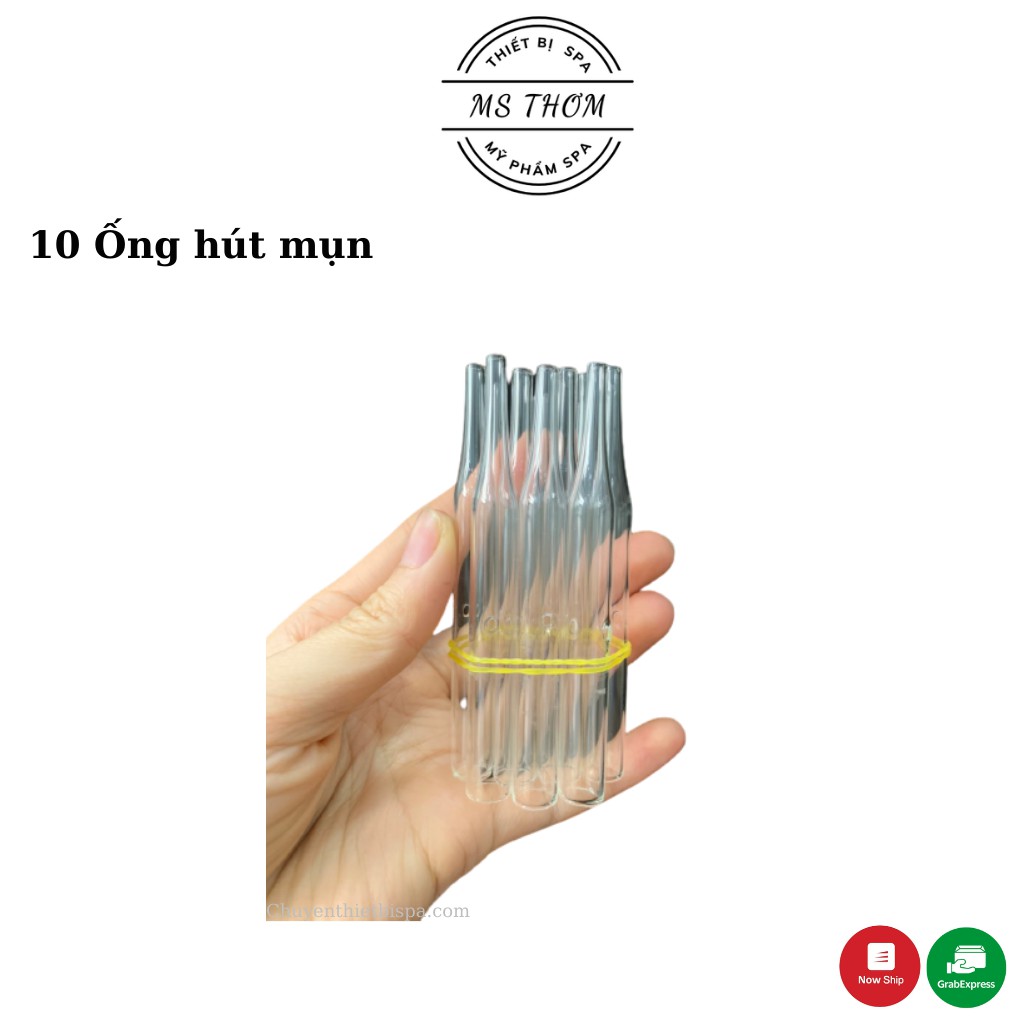 Ống hút mụn thủy tinh chuyên dùng trong Spa/ TVM