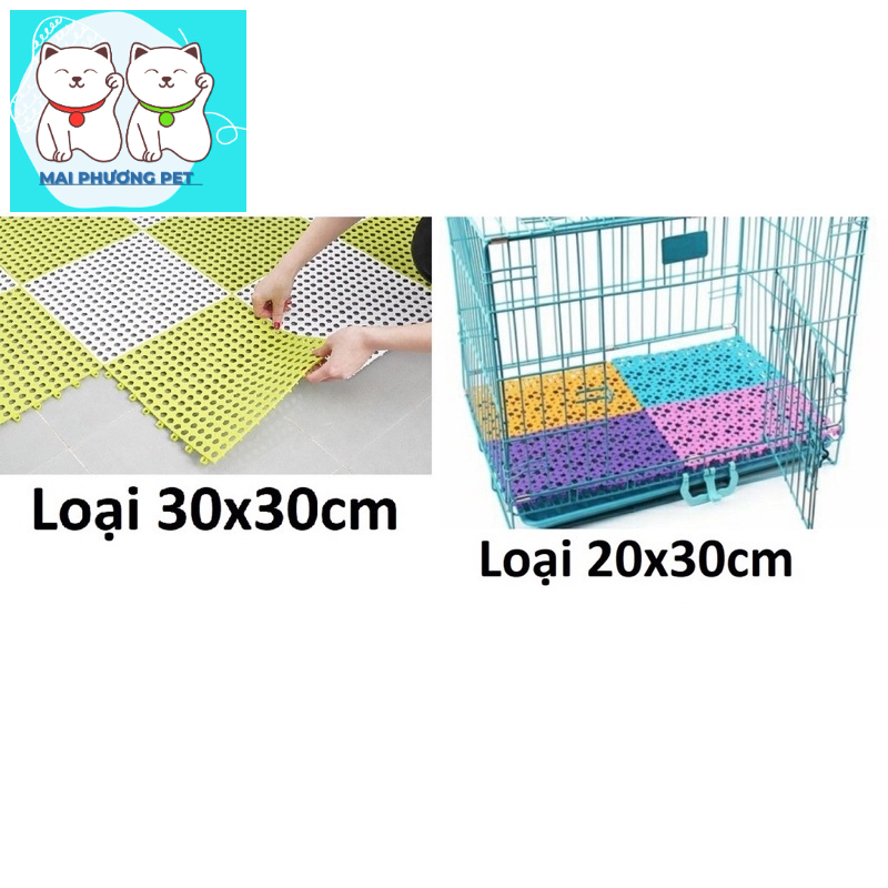 Lót sàn chống lọt chân 20x30 cho thú cưng nhiều màu tiện dụng