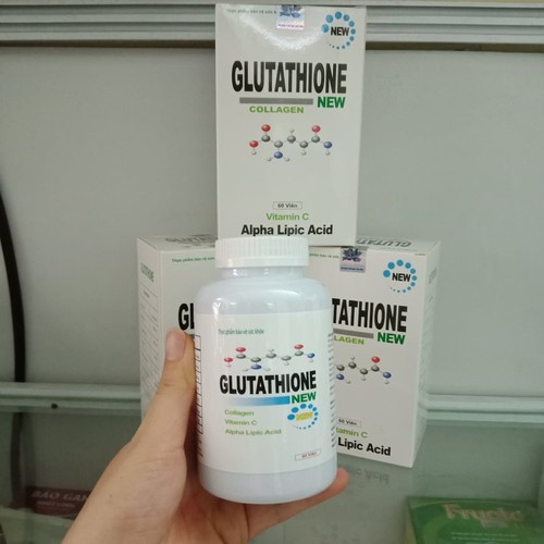 Glutathione new collagen viên uống trắng da lọ 60 viên ái mộ