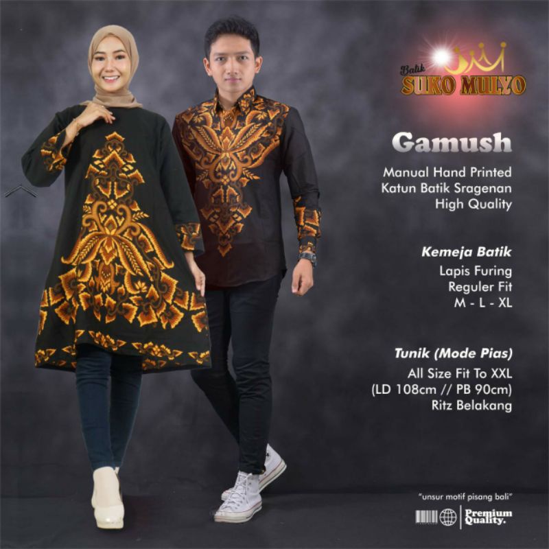 Cặp Đôi Áo Dài batik Cao Cấp Gamush
