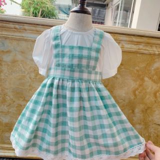 Hàng thiết kế, áo đầm cho bé gái có kèm turbab