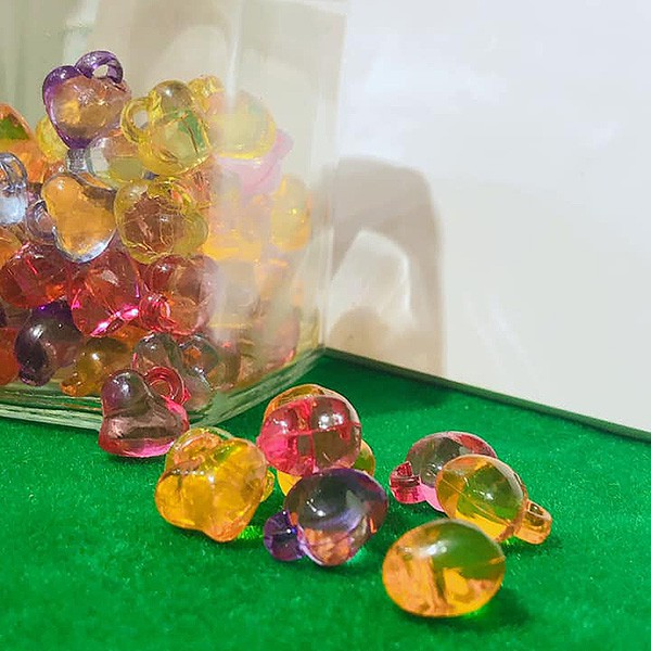 Hạt trang trí móc khóa set 4 cái