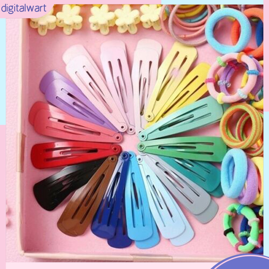 Bộ 220 phụ kiện trang trí tóc gồm kẹp tóc dây buộc tóc tạo kiểu màu kẹo dành cho bé gái