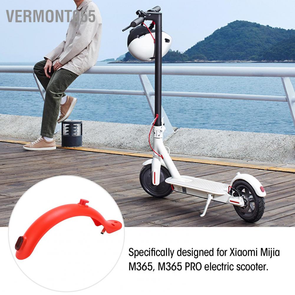 Vermont055 Electric Scooter Rear Fender Mugguard with Hook and Taillight for Xiaomi Mijia M365 Accessories