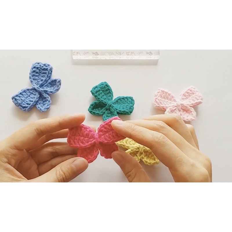 PIN CÀI NƠ LEN MÓC MÀU SẮC XINH YÊU- Ghim cài áo, balo, túi xách hình nơ đáng yêu