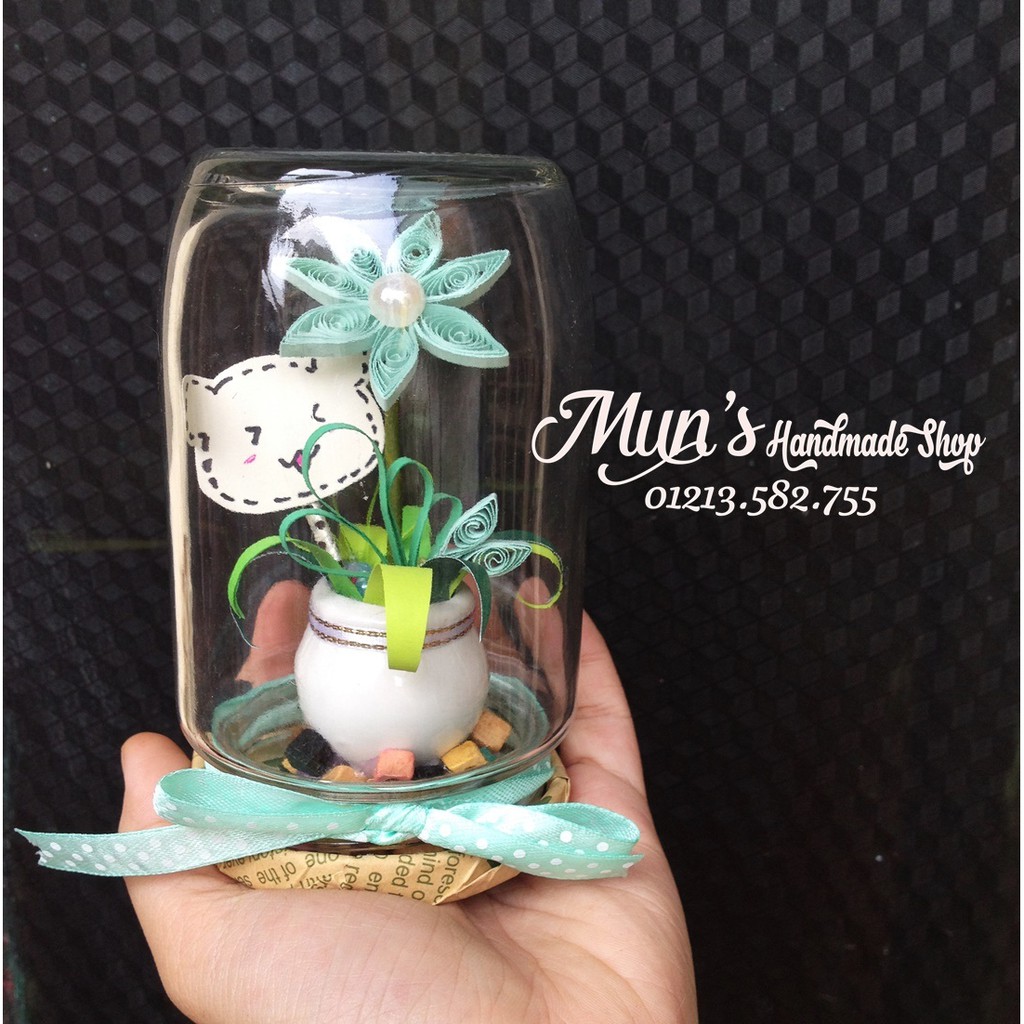 LỌ HOA THỦY TINH HANDMADE - FLOWER IN JAR