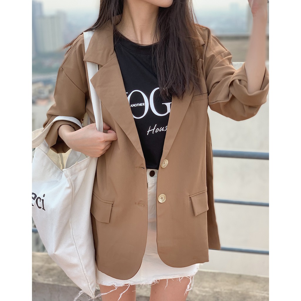 Áo blazer 1 lớp oversize SA438 LOLLIE STUDIO