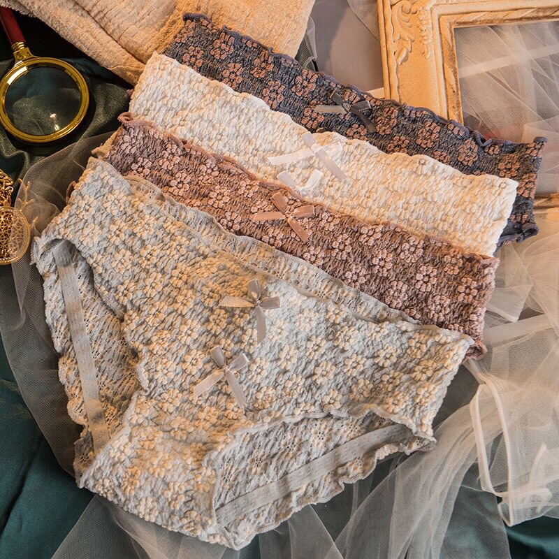 Quần lót ren thêu hoa xinh sexy quyến rũ phong cách HQ 022