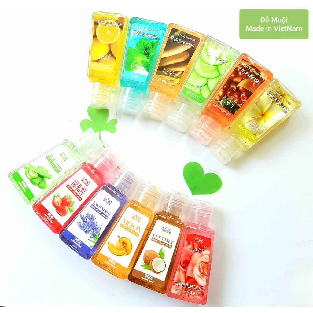 Gel rửa tay khô 3k Lamcosmé chai 60ml