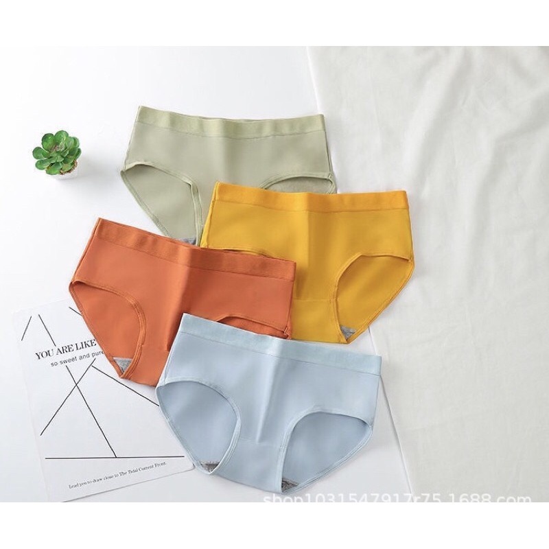 Quần Lót Nữ Cotton Cạp Vừa,Lót May Liền CHống Bung Thoáng Mát Thấm Hút Mồ Hôi Chống Viêm Kháng Khuẩn MS623