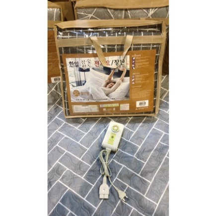 GIÁ CỰC SỐC: CHĂN ĐIỆN VẢI HOA COTTON HÀN QUỐC CAO CẤP 1m35 x 1m8 [ Hàng Mới Về ]