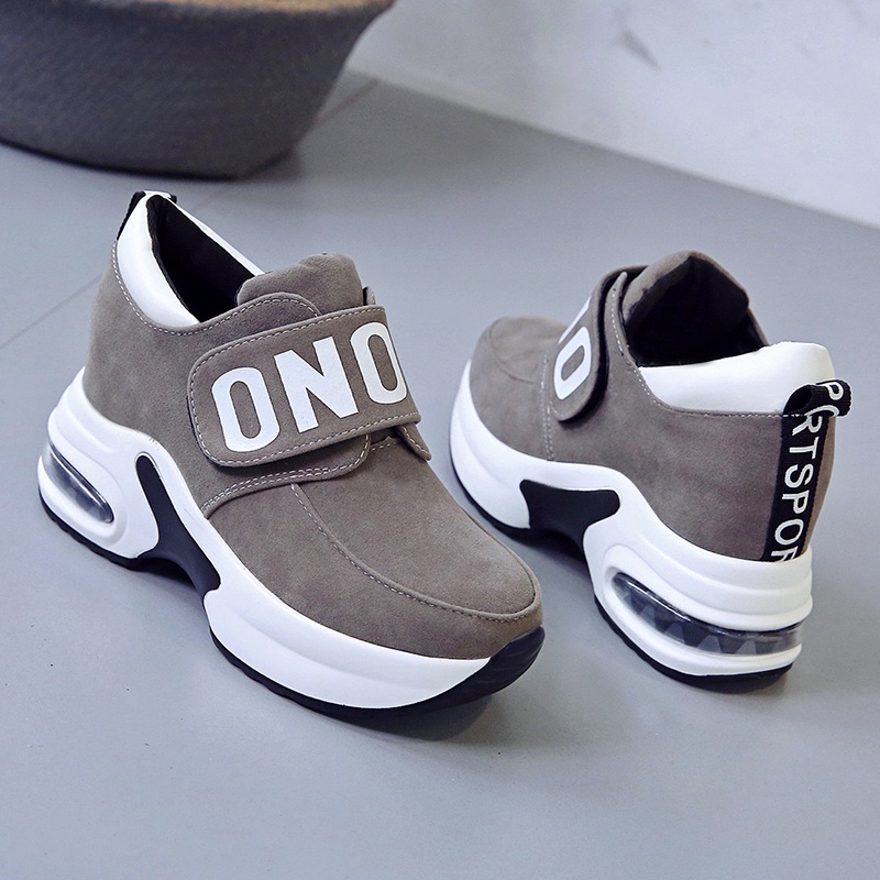 Giày Thể Thao Đế Cao Su Khóa Dán Phong Cách Hàn Quốc Thời Trang Cho Nữ