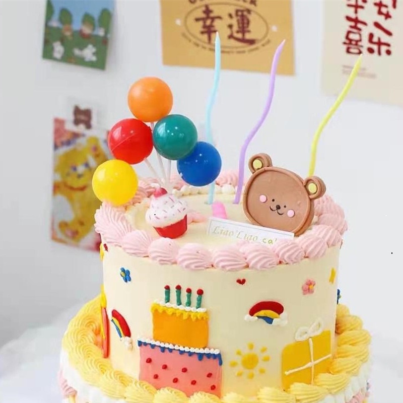 Que Cắm Trang Trí Bánh Sinh Nhật Hình Động Vật Dễ Thương