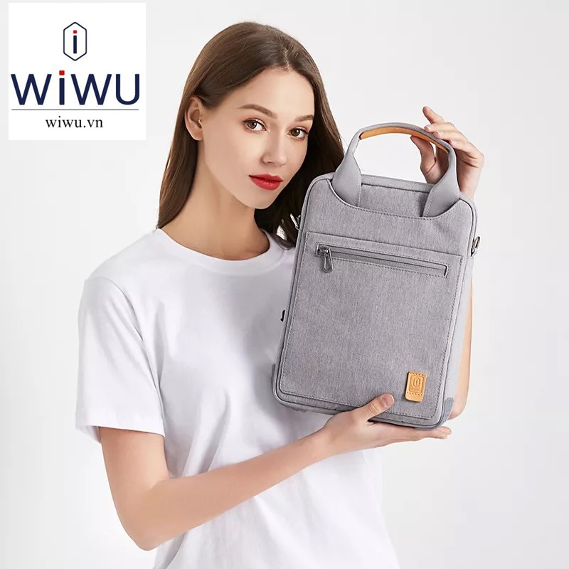 Túi xách dọc Wiwu Pioneer Bag Cho Máy tính bảng Pro 12.9 M1 , Laptop , Macbook 13.3 inch . Chống sốc tặng quai đeo chéo