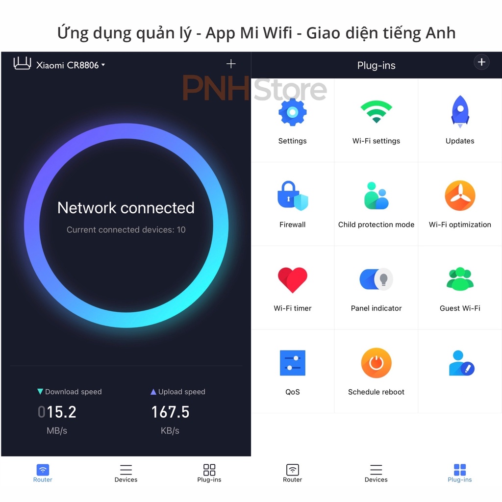 Bộ phát wifi Router wifi Xiaomi AX3000 CR8806/8808 Chuẩn WIFI 6 Hỗ trợ Mesh Mẫu 2023