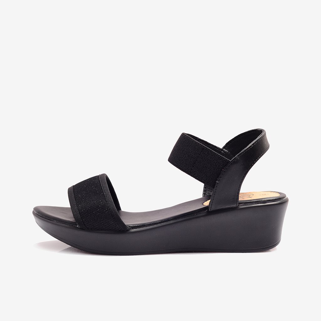 Sandal nữ Đế Xuồng Cao 5cm - DPW0635DEN