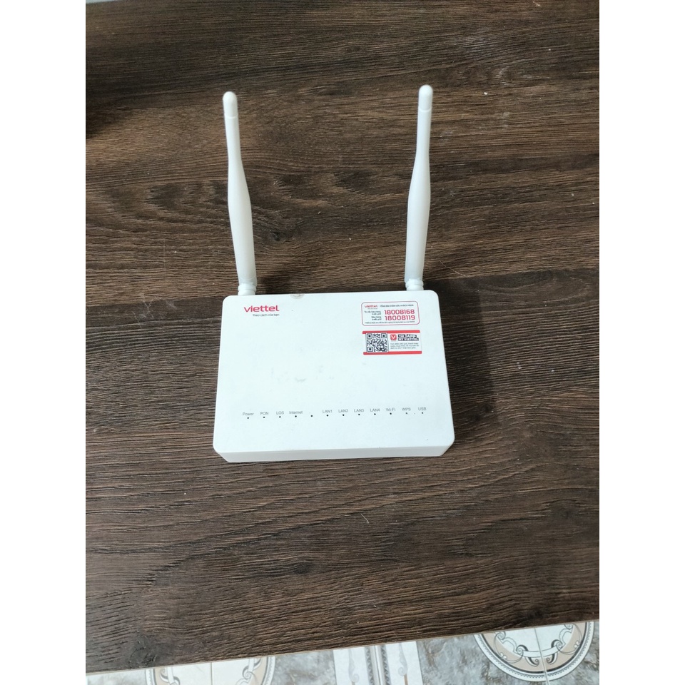 Modem  phát sóng Wifi 1 băng tần Viettel  ZXHN F616 1 băng tần đầy đủ phụ kiện đã qua sử dụng