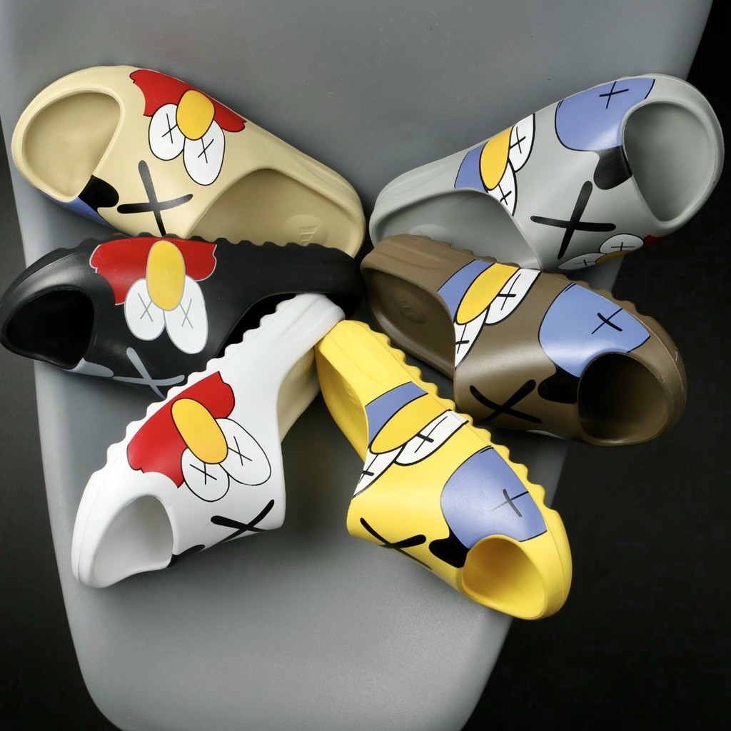 [ Hàng Sẵn Kho + Hộp Adidas ] Dép Yz Slide Nam Nữ Đúc Nguyên Khối Không Thấm Nước Đế Nhẹ ( Hình Thật )