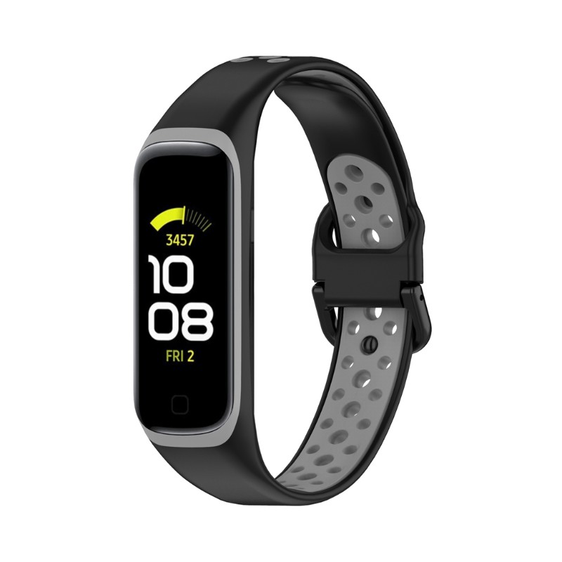 Dây Đeo Silicon Hai Tông Màu Cho Đồng Hồ Thông Minh Samsung Galaxy Fit 2 Sm-R220