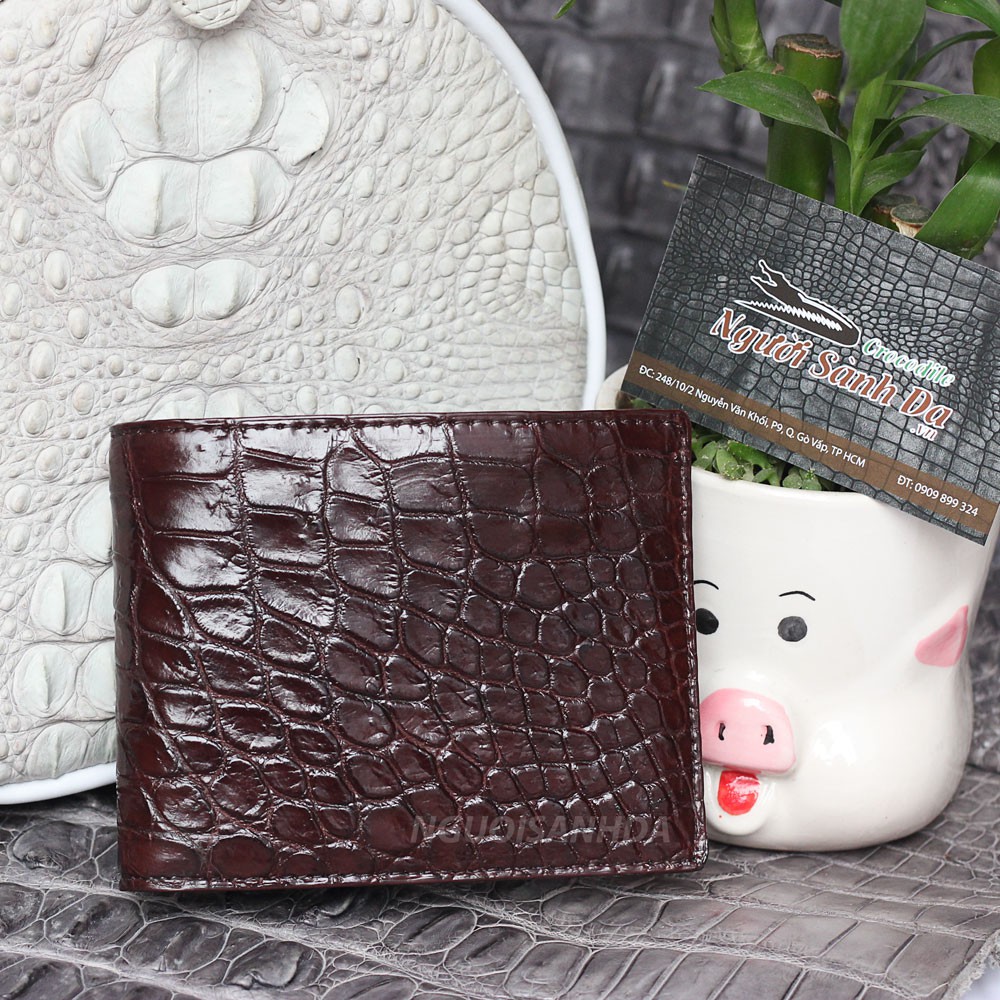 Ví  da bụng 2 mặt cá sấu cao cấp - Hàng tận xưởng , bảo hành 24 tháng